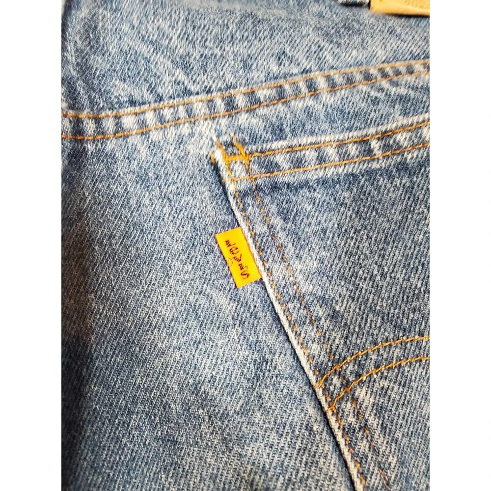 Vintage Levi's 517 Orange Tab Bootcut Jeans (Fits 33x29) 80s Rodeo Read